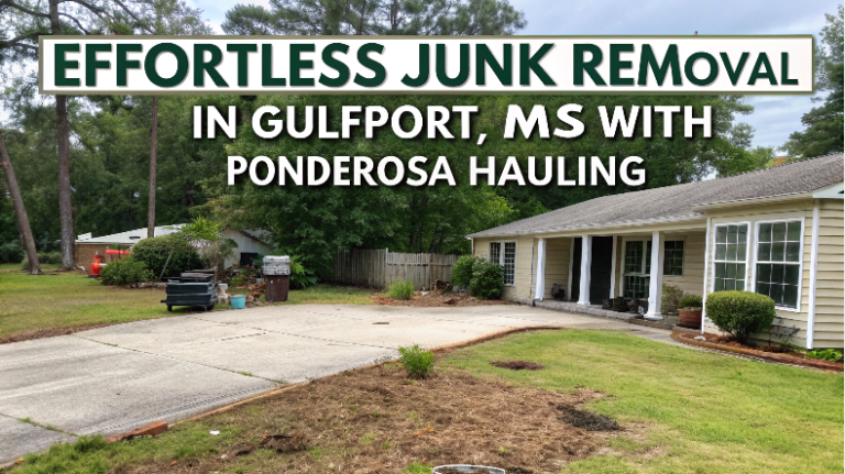 Effortless Junk Removal in Gulfport, MS with Ponderosa Hauling