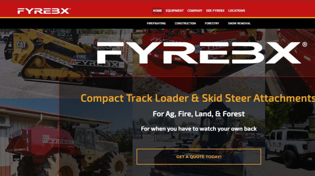 Fire Control Track Loader Attachments for Wildfire Response